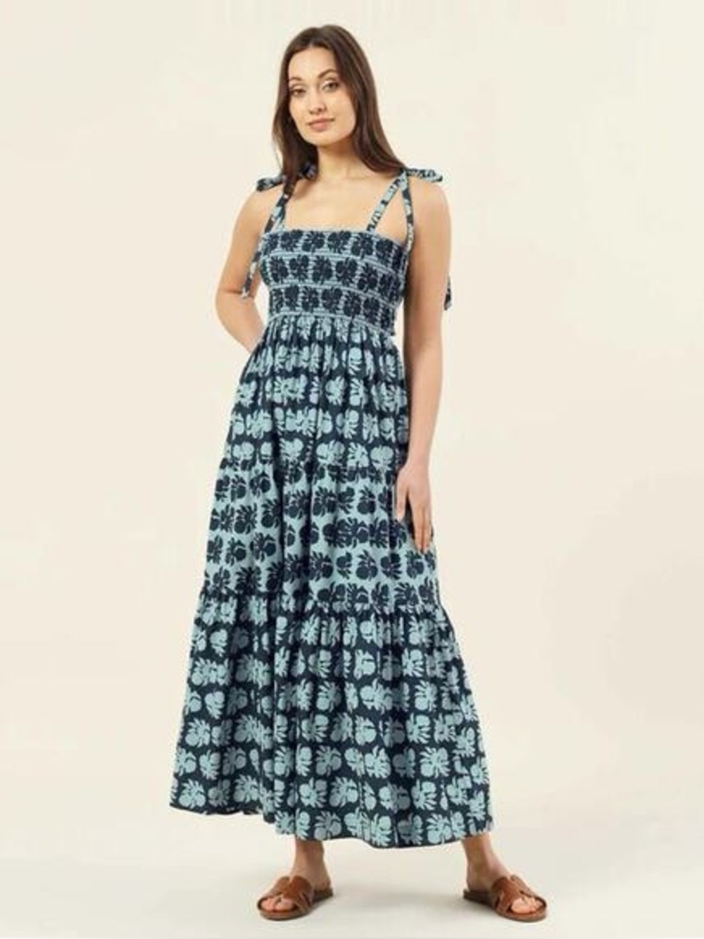 OMIKA Lana Maxi Dress in Akola Storm